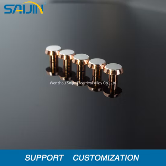 Tri-Metal Silver Contact Rivets for Moving Contact Micro Switch-Mv25