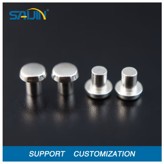 Shed Shape Solid Contact Rivet for Relays Electrical Contact Rivets for Switches Special Rivet Contacts for Timers