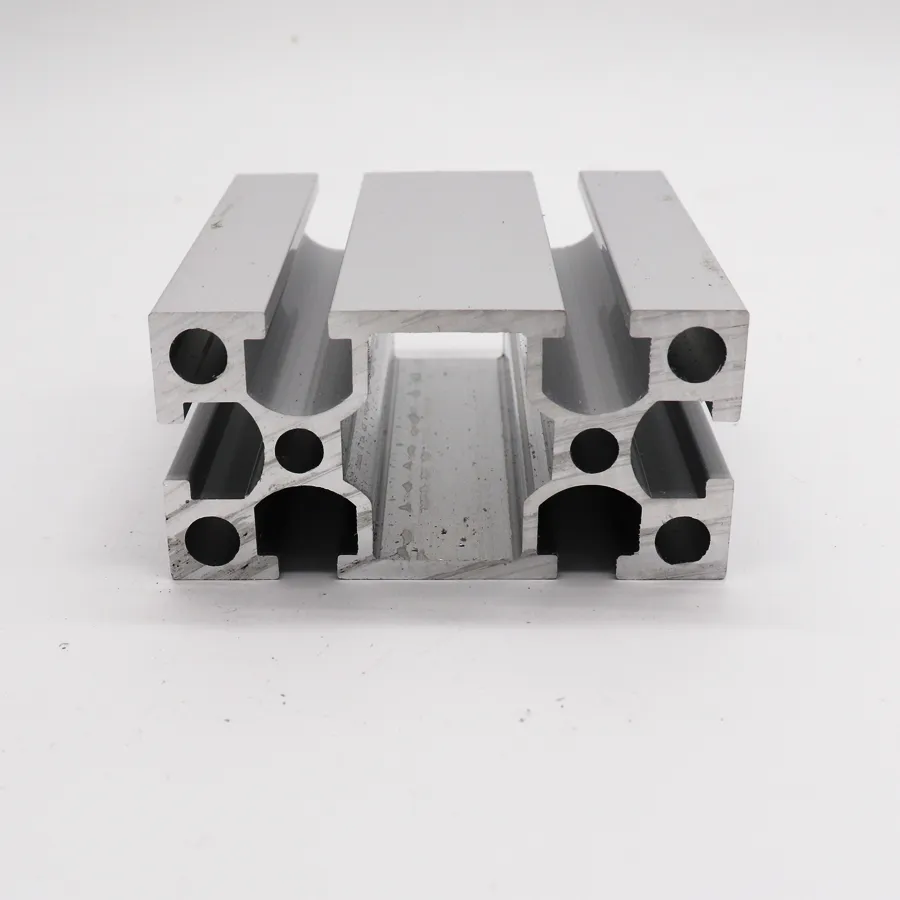 Silver Anodized 6063 T5 Alloy Aluminum Garderobe Extruded Raw Material Good Corrosion Resistance Aluminium Profile for Re