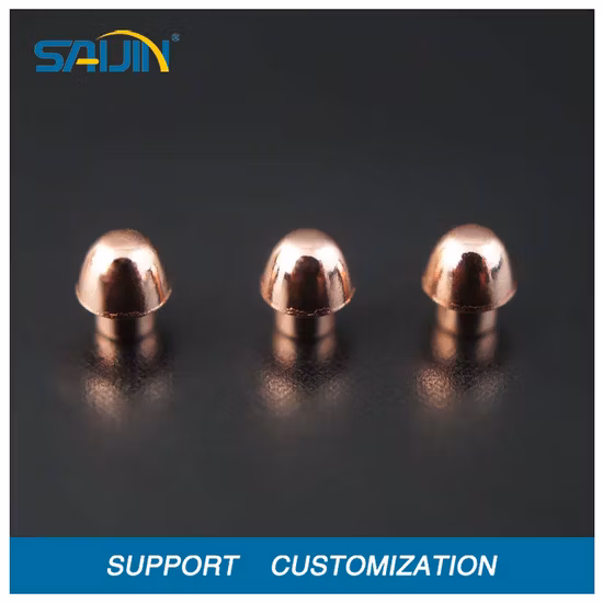 Electrical Silver Solid Contact Rivet for Relay Switch with Au Gold Plating Brass Rivet Contact